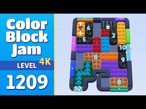Color Block Jam Level 1209 (1210) | Every Puzzle Solved! 🎯