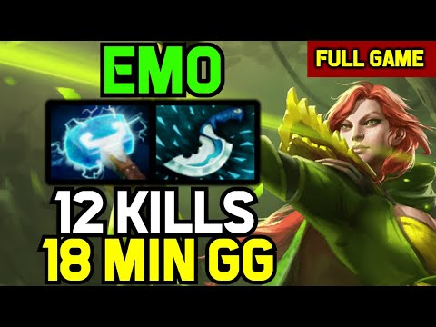 iG.Emo MID Windranger QUICK EASY GAME with No Death