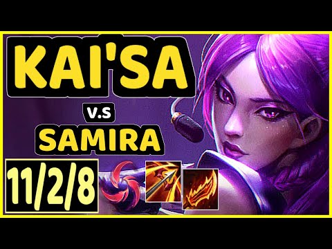 INNAXE (KAI'SA) vs SAMIRA - 11/2/8 KDA BOTTOM ADC CHALLENGER GAMEPLAY - EUW