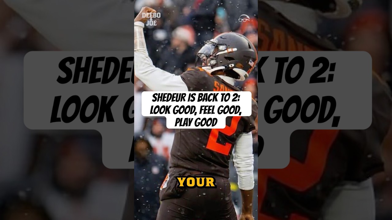 #ShedeurSanders is back to 2. Joe remembers needing that 23 in Pittsburgh 😎 #DeeboAndJoe #NFL