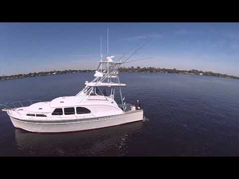 Drone shots of  45' Huckins Sportfisherman, Wombat - Youtube Video