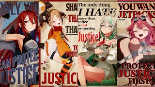 Justice 2nd Anniversary members posters