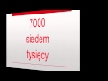 Corso di polacco ”Numeri da 1 000-1 000 000” 