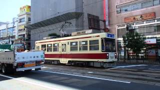 preview picture of video '長崎電気軌道1300形 観光通り～西浜町 Nagasaki 1300 series tramcar'