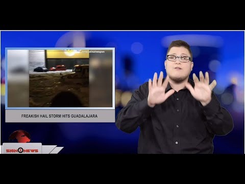 Freakish hail storm hits Guadalajara (ASL - 7.1.19)