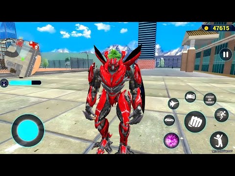 Red Mirage Jet Robot Car Adventure | Multiple Transformations 2025