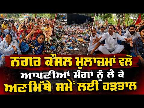 ਨਗਰ ਕੌਸਲ ਮੁਲਾਜ਼ਮਾਂ ਨੇ ਮੰਗਾਂ ਨੂੰ ਲੈ ਕੇ ਕੀਤੀ ਹੜਤਾਲ