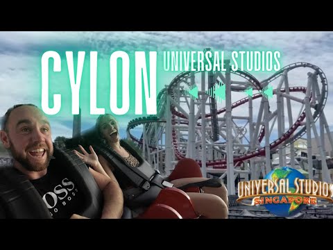 Cylon, On ride in 4k. Battlestar Galactica, Universal Studios Singapore