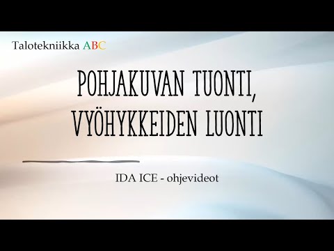 IDA ICE - ohjevideot: Geometrian piirto pohjakuvan perusteella