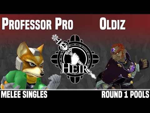 Heir 4 - Professor Pro (Fox) vs GGB AS | Oldiz (Ganondorf) - MELEE SINGLES - ROUND 1 POOLS
