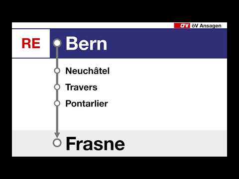 SBB TTS Ansagen • RE • Bern – Frasne