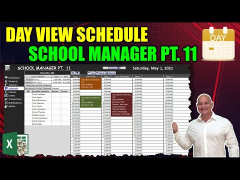 , title : 'Learn How To Create This Dynamic Day View Scheduler In Excel This Masterclass [School Manager Pt.11]'