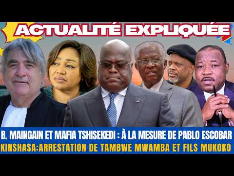 ACTU EXPLIQUÉE23.10 : L'AVOCAT B. MAINGAIN CLASHE : LA MAFIA TSHISEKEDI À LA MESURE DE PABLO ESCOBAR
