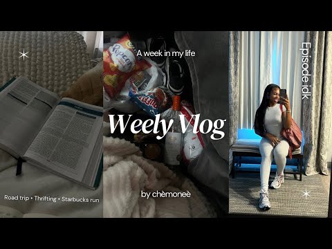 Weekly FaceTime Vlog | Let’s go thrifting | Do my hair with me | Road trip with piggy 🫧🎀