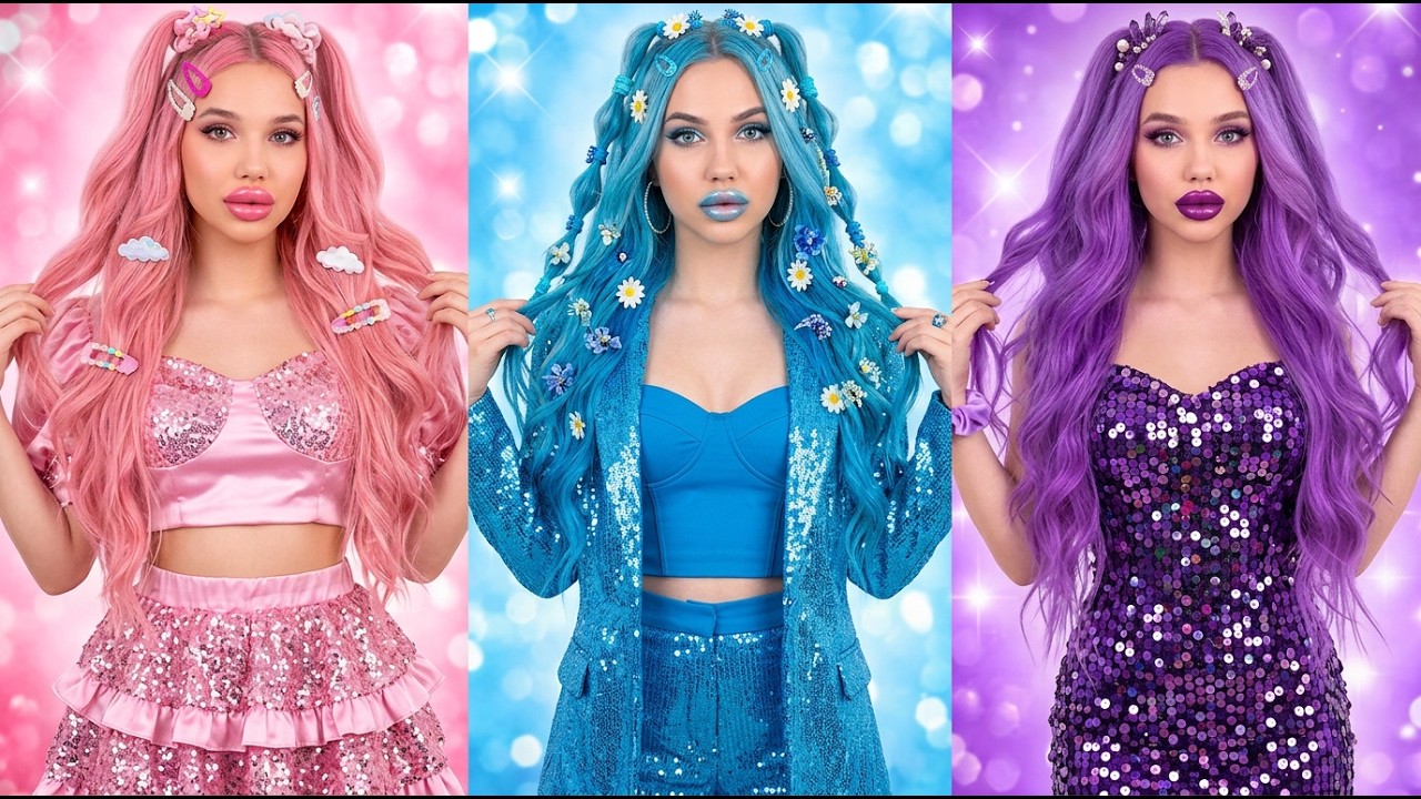 ピンクマーメイド vs ブラックマーメイド 🧜‍♀️✨ 海のプリンセス大変身！