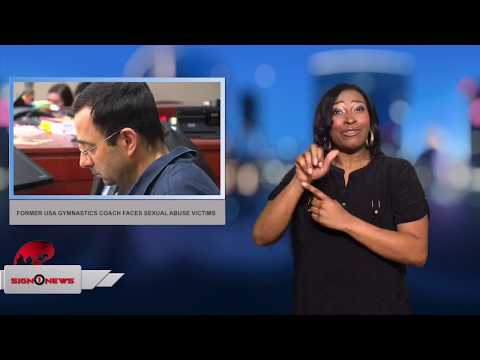 Former USA Gymnastics coach faces sexual abuse victims (ASL 1.17.18)