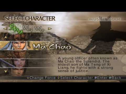 Dynasty Warriors 5 Ma Chao Musou Hard and 4th Weapon