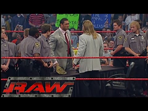 Batista & Triple H Vengeance Contract Signing RAW Jun 06,2005