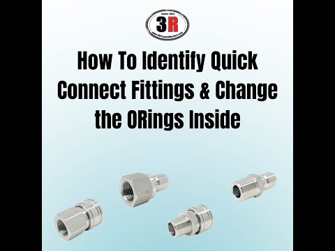 How To Identify Quick Connect Fittings, Change O Rings Inside, & How To Fix A Leaking Coupler
