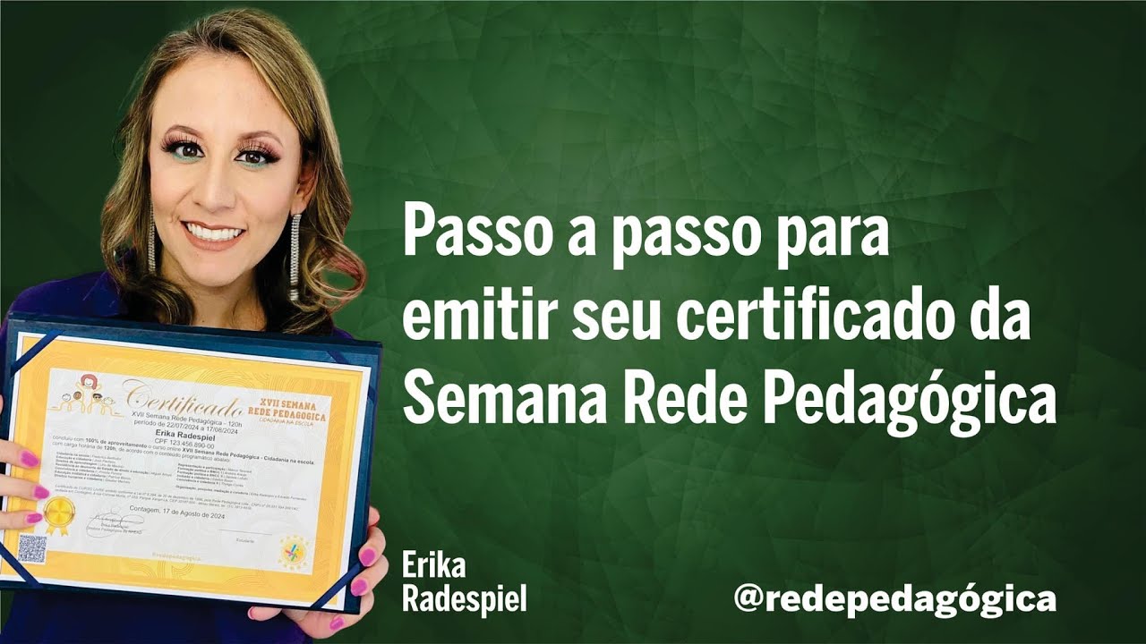Passo a passo para emitir seu certificado 😉