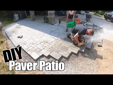 We Built a Paver Patio [Like a PRO] Start to Finish