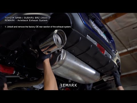 REMARK Toyota GR86 / Subaru BRZ (2022+) : Axleback Installation Guide