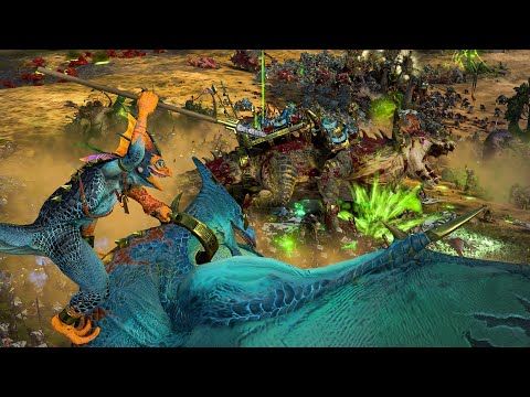 LIZARDMEN vs SKAVEN 🔴 Total War Warhammer cinematic battle