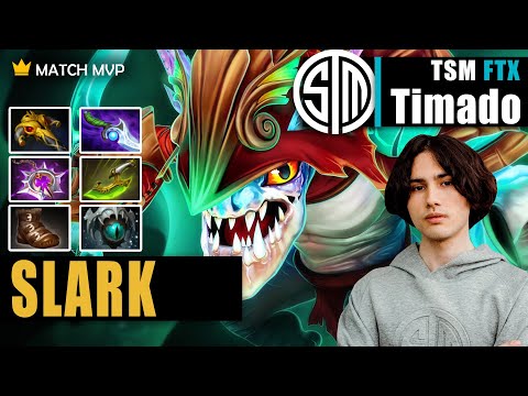 Slark Safelane | TSM FTX.Timado | 16-0 HARD CARRY TIMADO NEW NA HOPE | 7.32c Gameplay Highlight