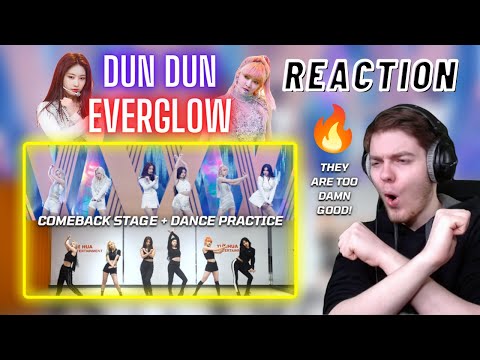 EVERGLOW 'DUN DUN' Comeback Stage + Dance Practice | REACTION