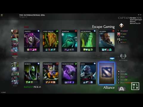 [SWE] The International 2016 EU Qualifiers Grand Final | Alliance vs. Escape Gaming BO5 G4
