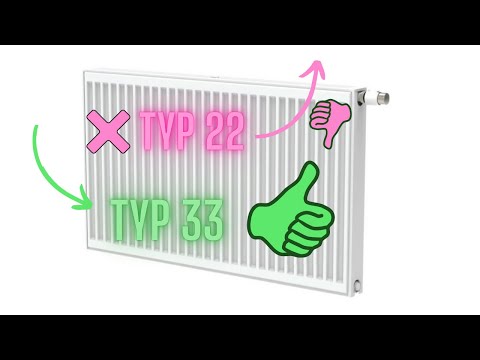 Austausch der Heizkörper Typ 22 gegen Typ 33