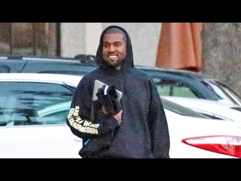 Kanye West Looking Happy At Work As Kim Recovers From Depression
