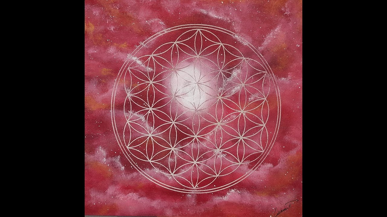 La géométrie sacrée :  Fleur de vie en acrylique