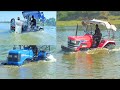 Tractor Washing In River Sonalika 60 Rx Mahindra Arjun NOVO 605 Di Eicher 242