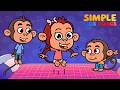 5 Little Monkeys Jumping On The Bed Song For Childrens From Simple Kids Songs Channel
