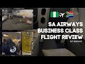 South African Airways Business Class Lagos To Joburg Airbus A340 300 Flight Review