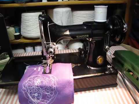 Singer Featherweight 221 sewing machine attachments & buttonhole tutorial