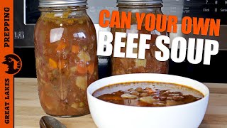 How to Can Beef Vegetable Soup - Easy Delicious Pressure Canning Recipe & Instructions