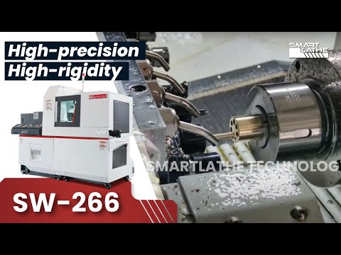 High-Precision Performance of Swiss-Type CNC Lathe with Superior Rigidity.#cnclathe #smartlathe