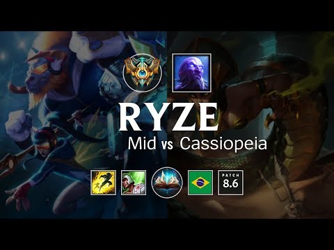Ryze Mid vs Cassiopeia - BR Challenger Patch 8.6