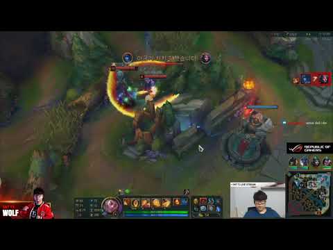 SKT Wolf stream Rakan, KDA 1/10/8, Aug 06, 2018