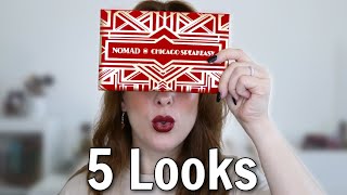 I used EVERY shade in the Nomad Cosmetics Chicago Speakeasy Palette | 5 Looks for everyday wear!
