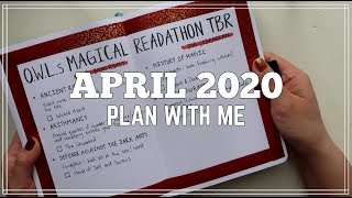 APRIL 2020 READING BULLET JOURNAL SETUP | Plan With Me [CC]