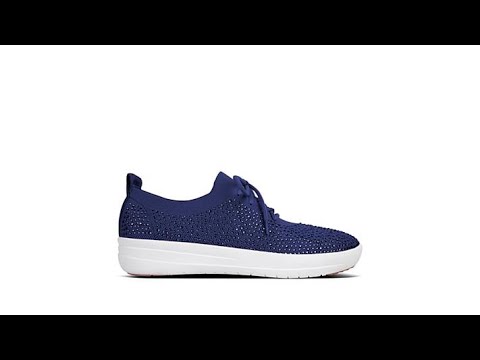FitFlop FSporty Crystal  UumlBERKNIT PullOn Sneaker