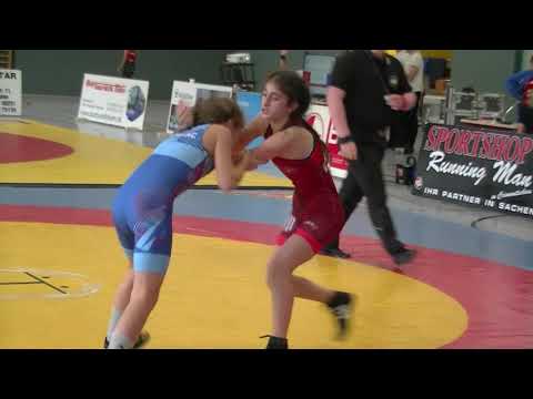 Wrestling Ringen Pokalturnier Werdau, weibliche female Schüler und Jugend, 38 kg, Freistil