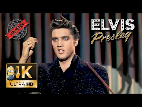 Elvis Presley AI 4K 🙏Artificial Enhancement🙏 - Blue Suede Shoes (1956) ⭐New Settings⭐
