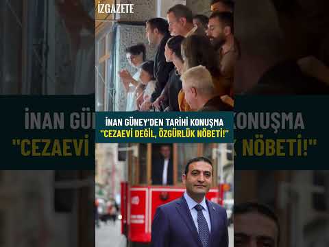 İnan Güney’den Tarihi Konuşma:"Cezaevi Değil, Özgürlük Nöbeti!" #ibbdavası #beyoğlu #özgürlük