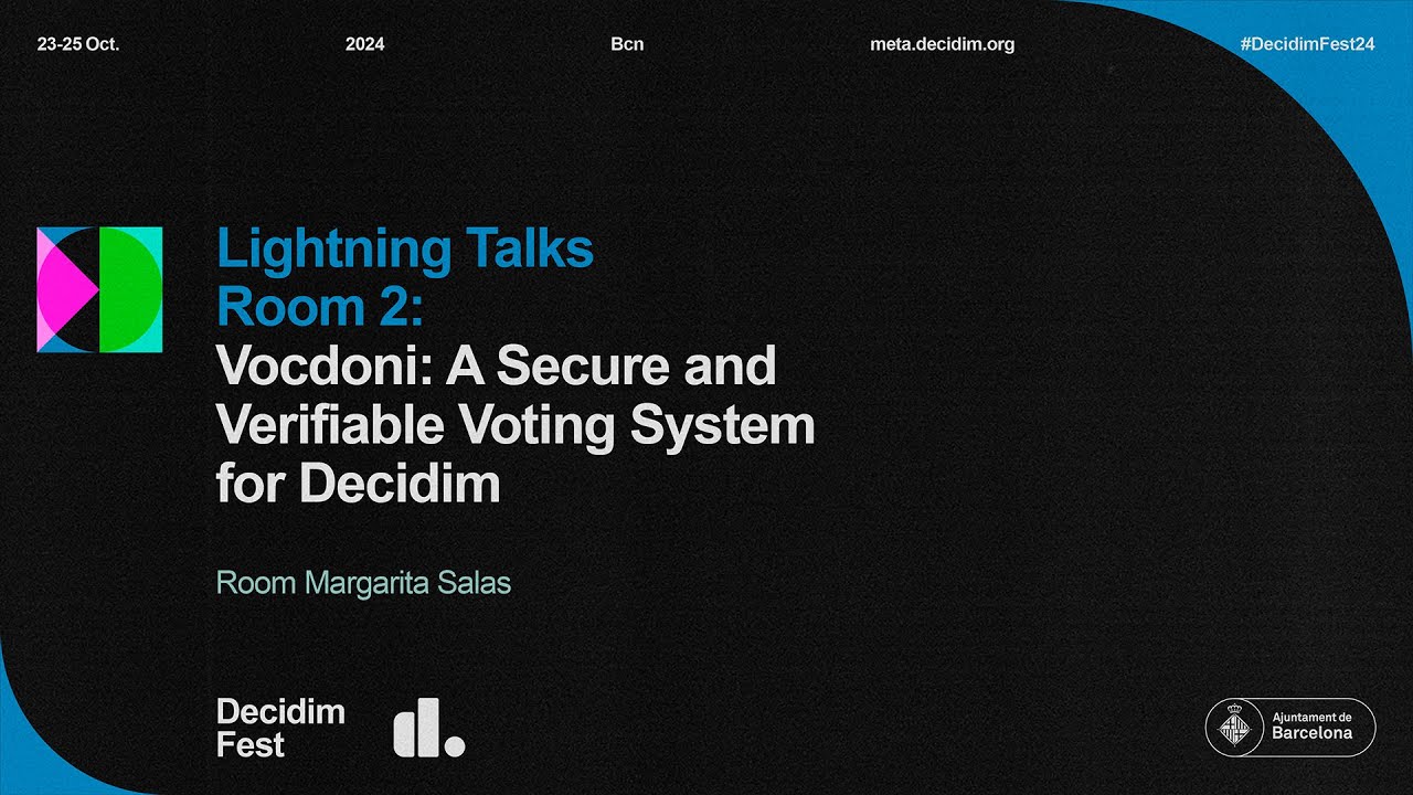 Vocdoni: A Secure and Verifiable Voting System for Decidim