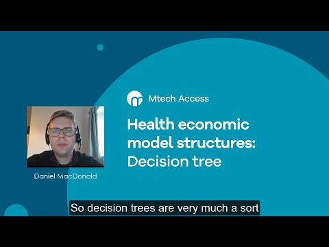 What is a decision tree and how is it used in health economics?
