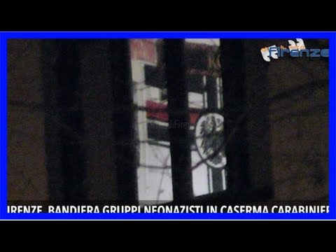Firenze, bandiera neonazista dentro la caserma dei carabinieri. pinotti: "fatto vergognoso"